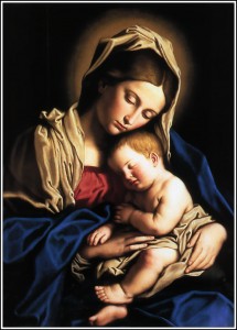 Mary and baby Jesus